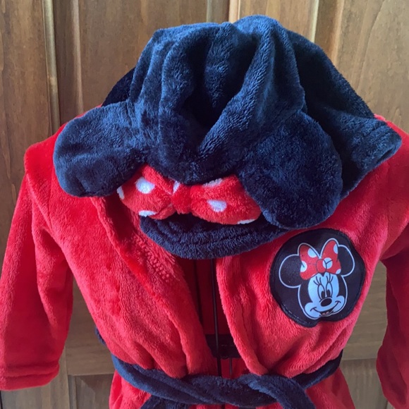 Disney Minnie Girls Robe 2T/3T - Picture 3 of 5